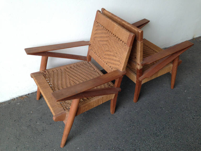 Amazing Set of Two French Lounge Chairs 3
