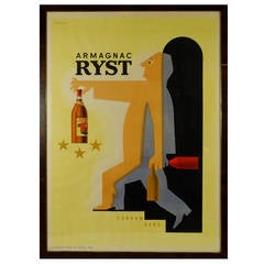 Raymond Savignac Advertisement for "Armagnac Ryst"