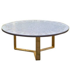 Impressive Glass Mosaic Coffee Table  France 1970