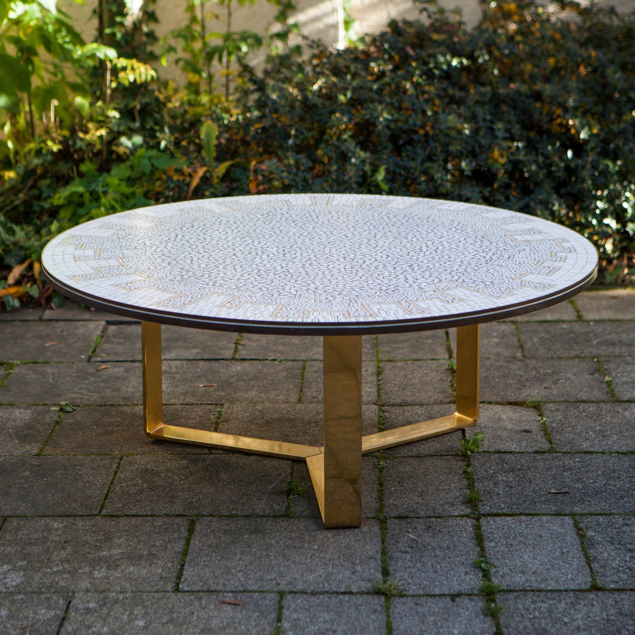 Impressive Glass Mosaic Coffee Table France 1970 at 1stDibs