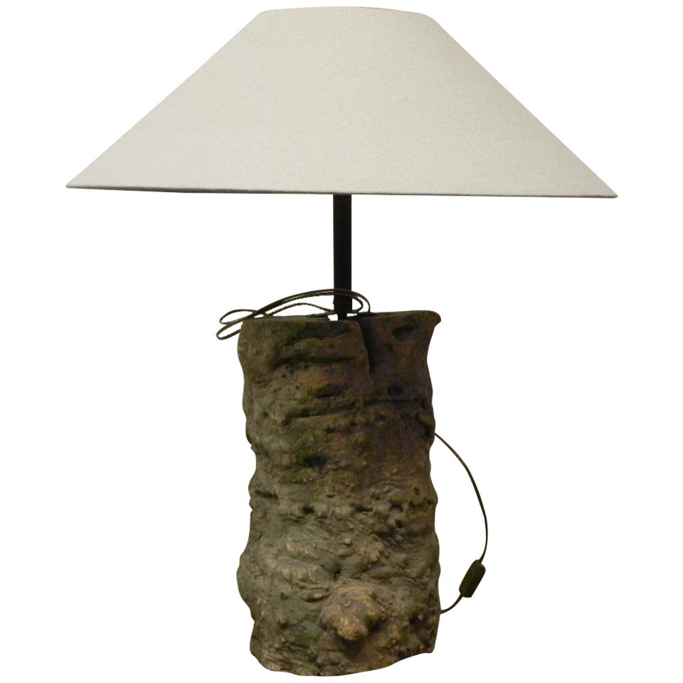 Lychee Tree-stump Table Lamp For Sale