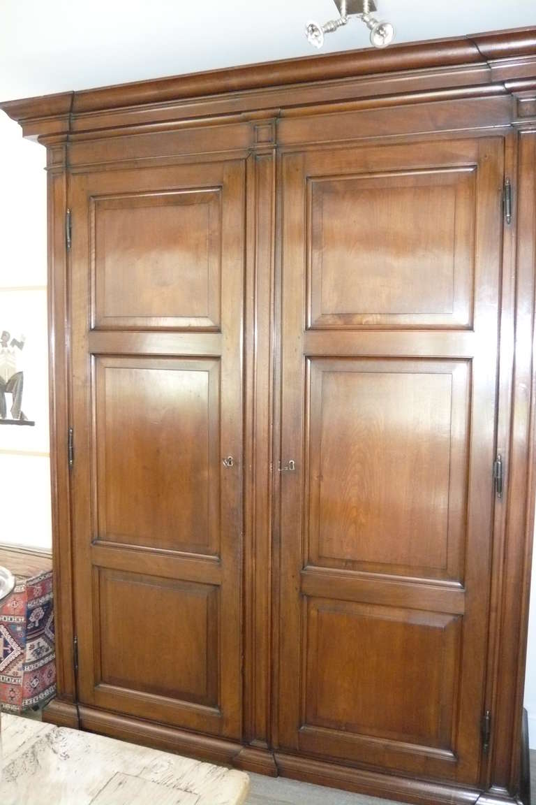 18th Century and Earlier 18th Century Italian Walnut Cabinet/Cupboard For Sale