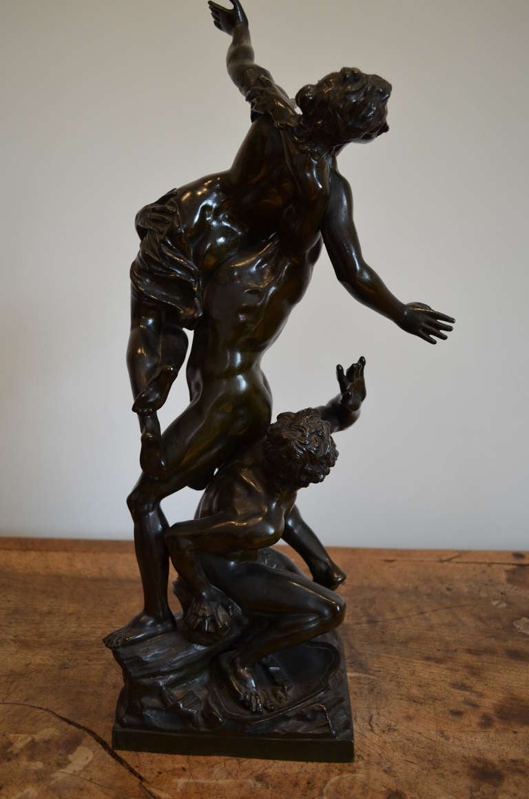 Grand Tour Bronze the Rape of the Sabine Woman In Excellent Condition For Sale In Gravenmoer, NL