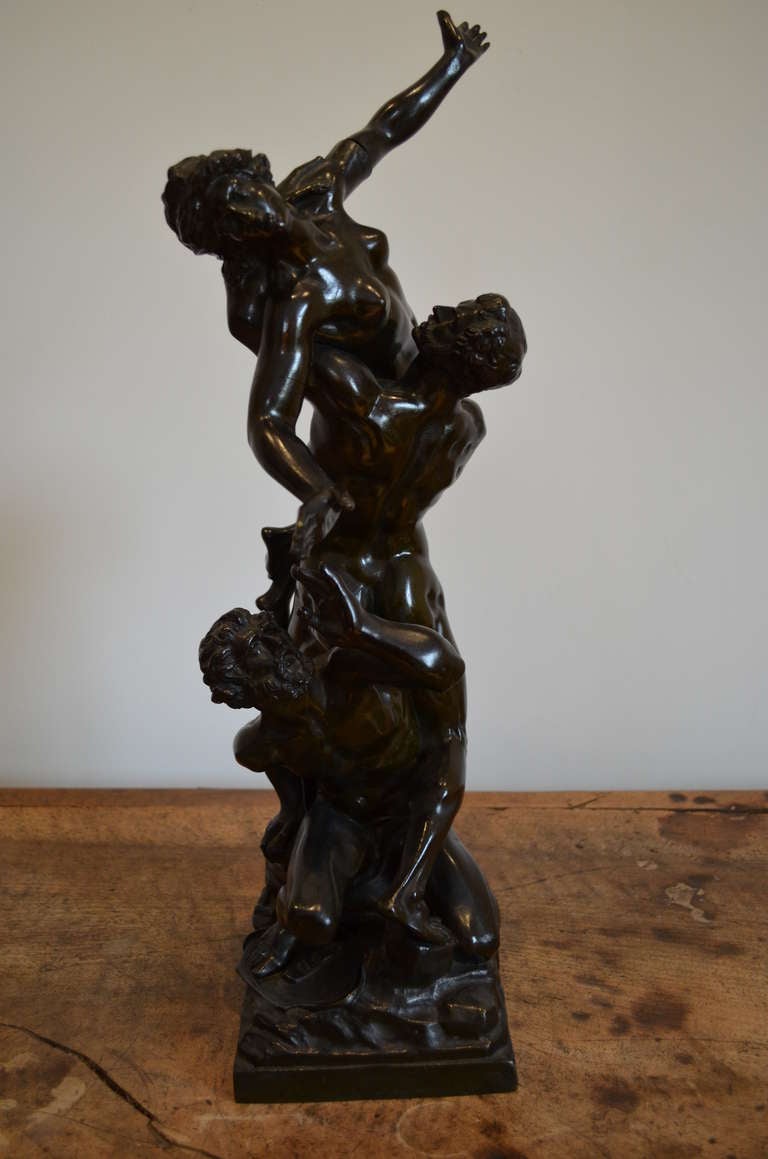 19th Century Grand Tour Bronze the Rape of the Sabine Woman For Sale