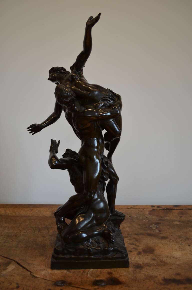 Grand Tour Bronze the Rape of the Sabine woman 
By Jean de Bologne