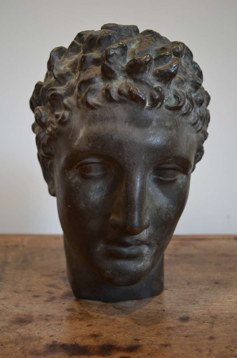 Grand Tour Bronze Head of a Man