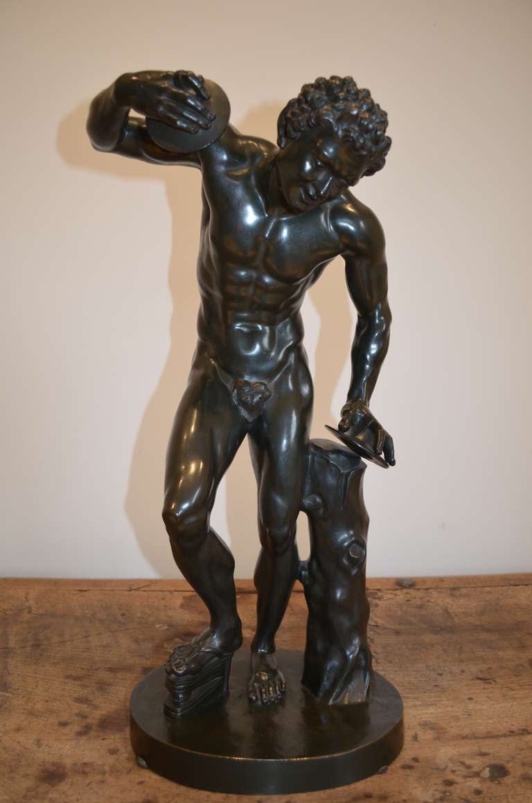 Grand Tour Bronze Sculpture of the Dancing Faun