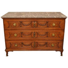 French Cherrywood Louis XVI Commode