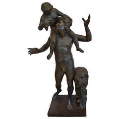 Bronze Pan and the Infant Bacchus