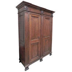 Flemish Oak Two Door Cupboard