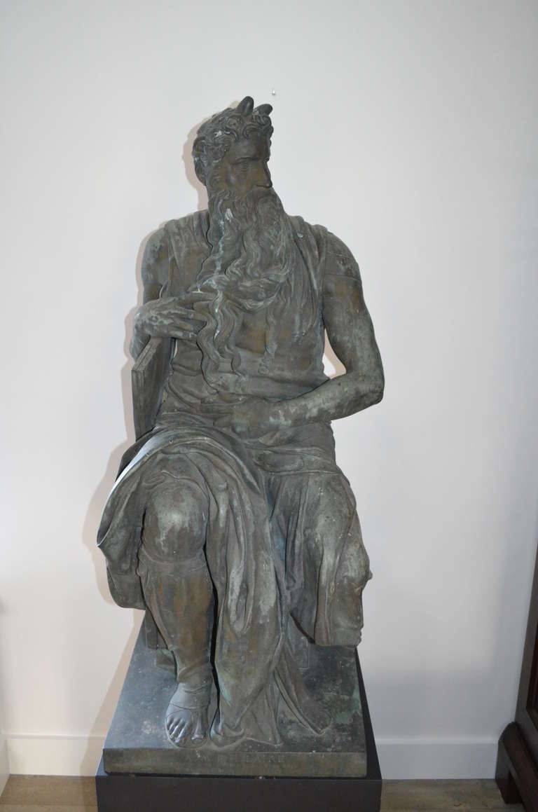 Large Bronze Statue of Moses