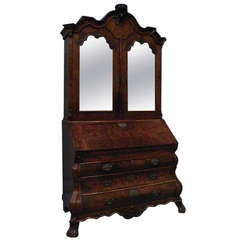 Antique Dutch Bureau Bookcase