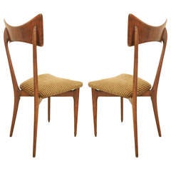 Pair of Ico Parisi Dining Chairs 6