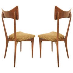 Pair of Ico Parisi Dining Chairs