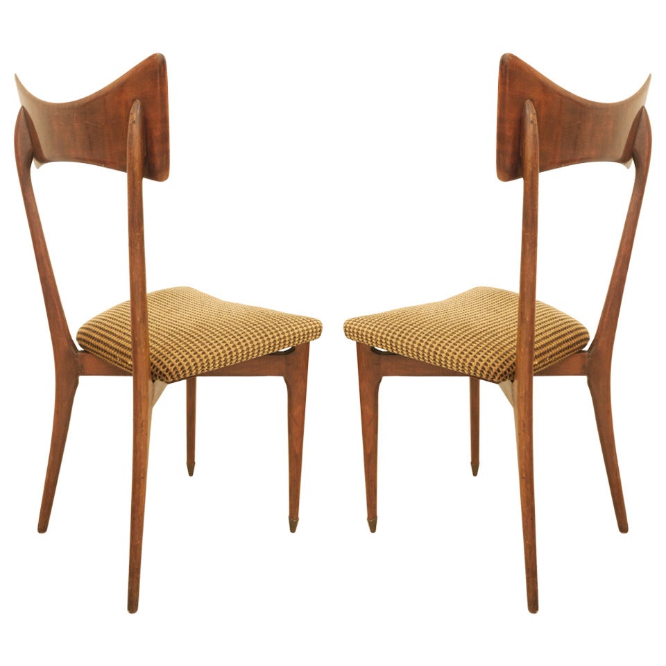 Pair of Ico Parisi Dining Chairs