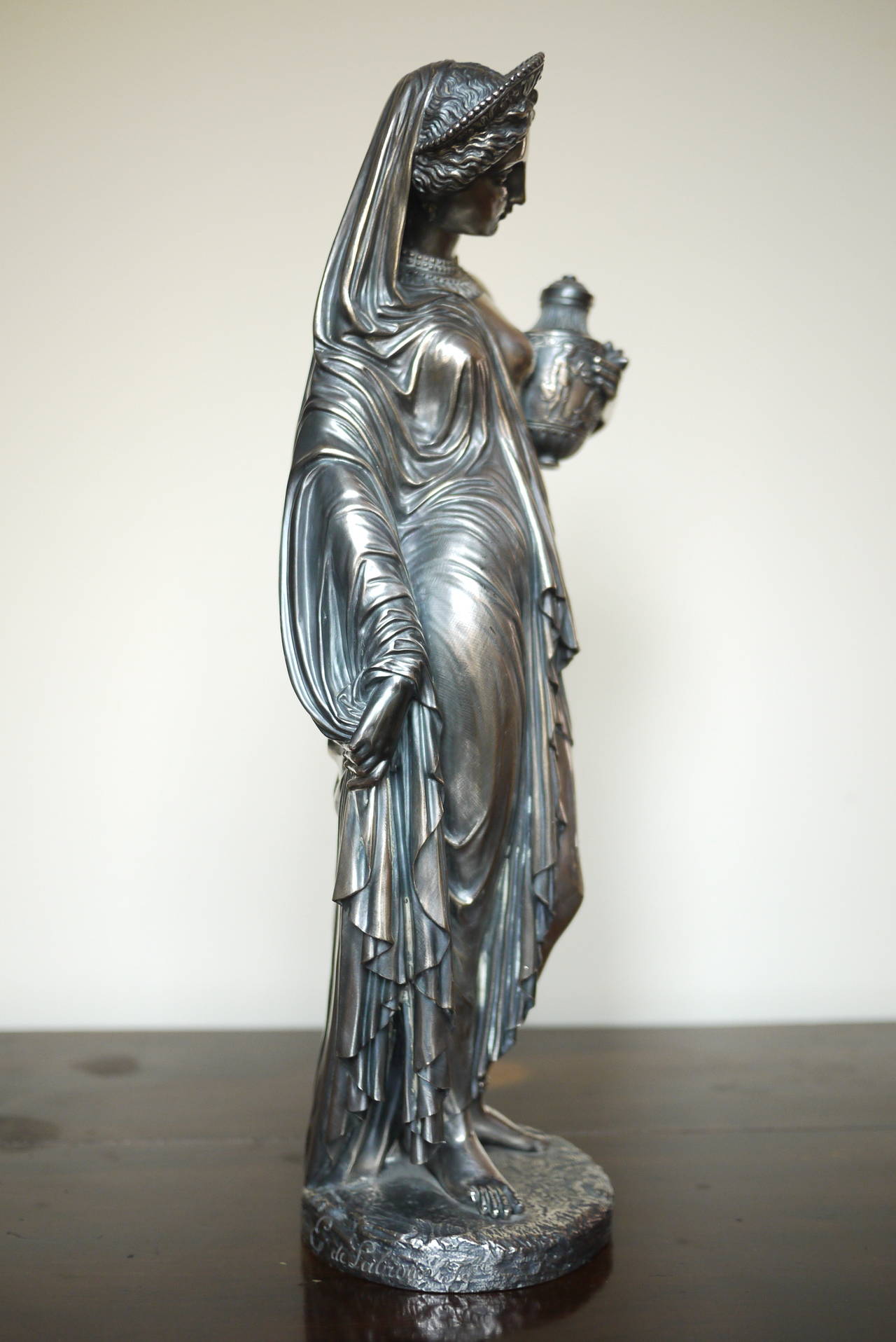 Néo-classique Figure de Pandora en bronze de Jacques Pradier. en vente