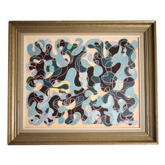 Julio Montero "Algas Prismáticas" Oil on Canvas 2006 2