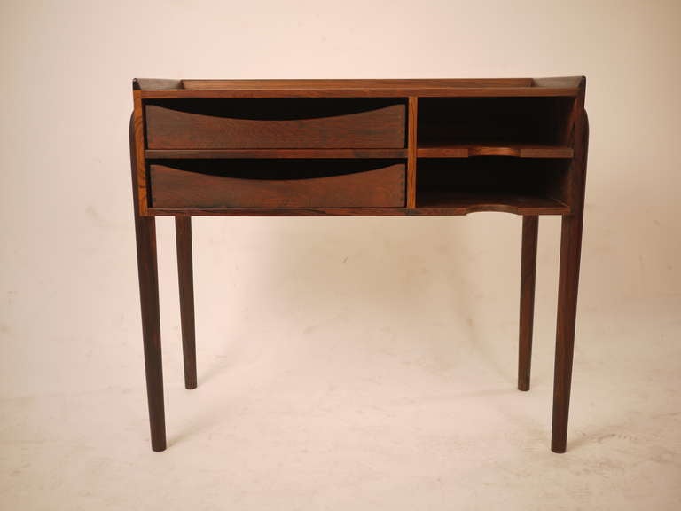 Rosewood Side Telephone Table by Arne Vodder 1