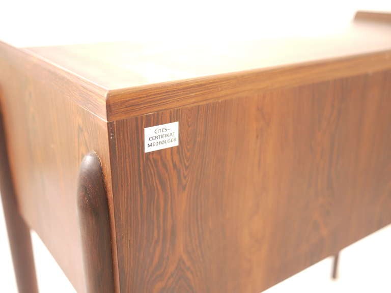 Rosewood Side Telephone Table by Arne Vodder In Excellent Condition In Madrid, ES