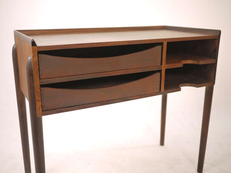 Mid-Century Modern Rosewood Side Telephone Table by Arne Vodder