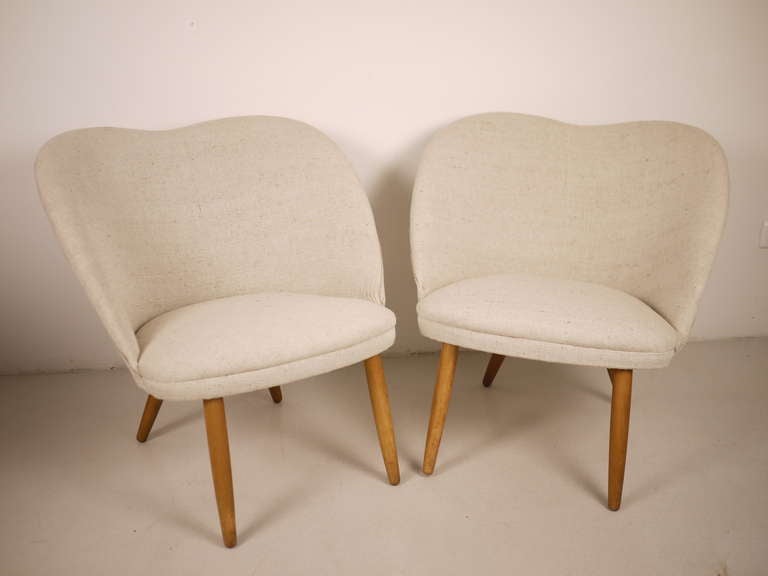 Pair of E. Johannesen 1950's Easy Chairs 2