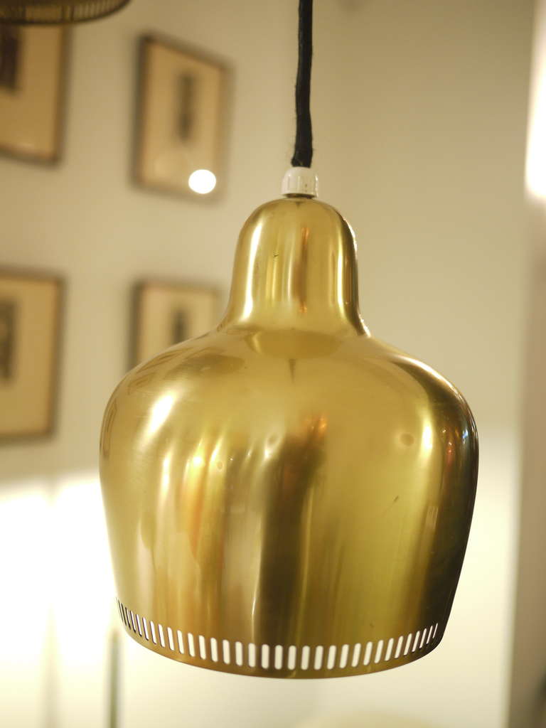 Alvar Aalto A330  Golden Lights . In Excellent Condition In Madrid, ES