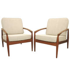 Pair of Kai Kristiansen Lounge Chairs
