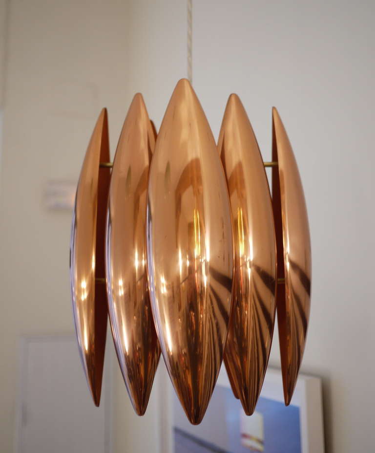 A bronze pendel designed by Jo Hammerborg and edited by Fog and Morup in 1960.