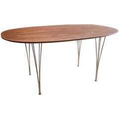 Bruno Mathsson/Piet Hein Rosewood Dining Table