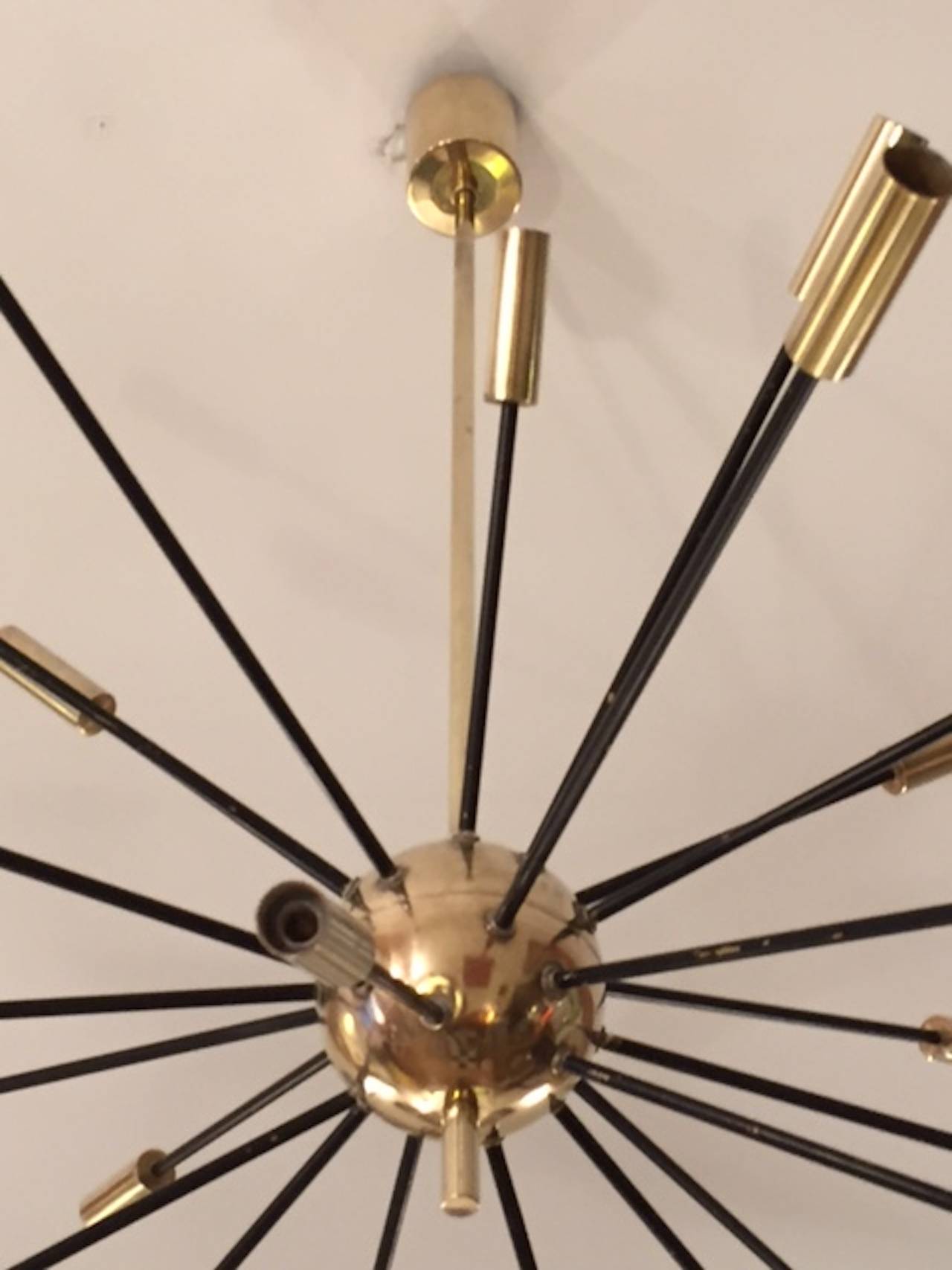 Mid-Century Modern Huge Stilnovo Sputnik Chandelier