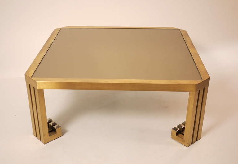 Brass 1970s French Coffee Table