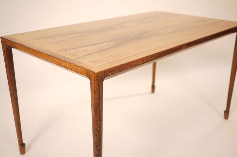 Bernt Pedersen Rosewood Coffee Table, 1958 For Sale 1