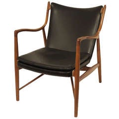 Finn Juhl NV45 Lounge Chair for Niels Vodder