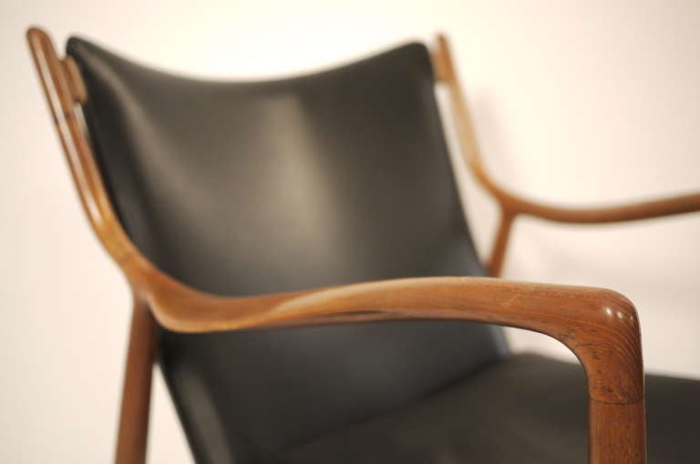 Danish Finn Juhl NV45 Lounge Chair for Niels Vodder