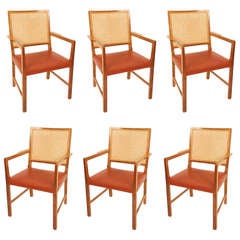 Six Mahogany Chairs by Bernt Petersen 1