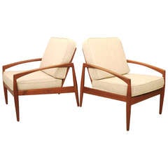 Pair of Kai Kristiansen Lounge Chairs