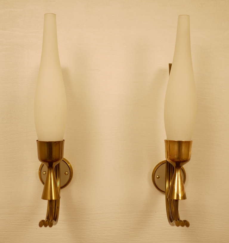 Pair of Angelo Lelli Sconces In Excellent Condition In Madrid, ES