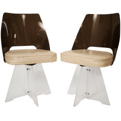Pair of 1950s Lucite Chair