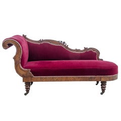 Dutch Mahogany Biedermeier Chaises Longue