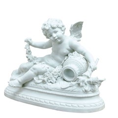 Angel Statue Signed Sevres H. Moreau