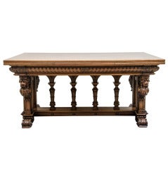 Renaissance Diningtable Marked Meubles D'Art M. Lerolle Paris