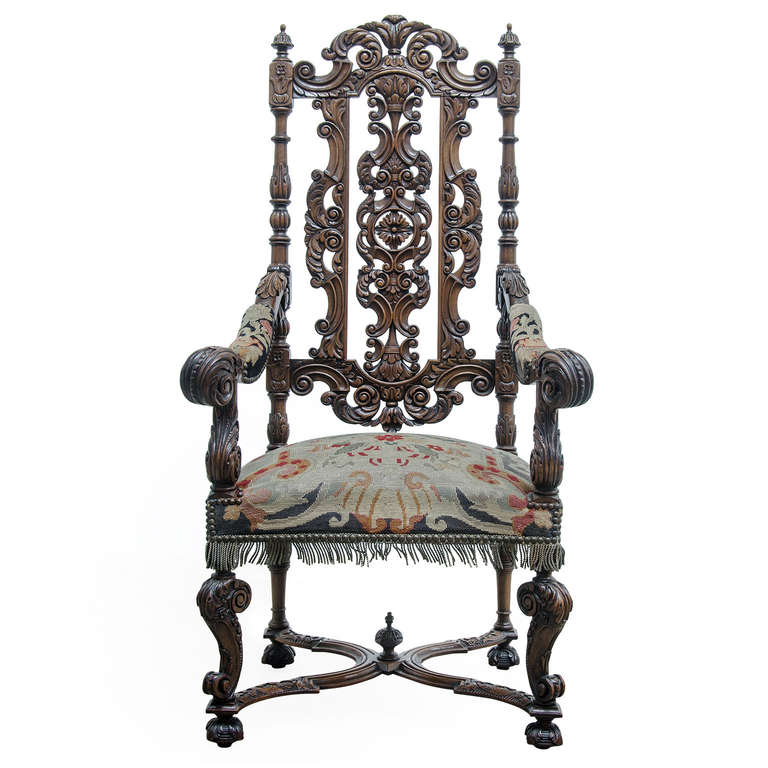 19th Century Set of Six Renaissance Chairs