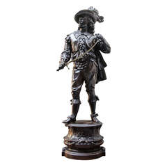 Spelther Statue of a Musketeer