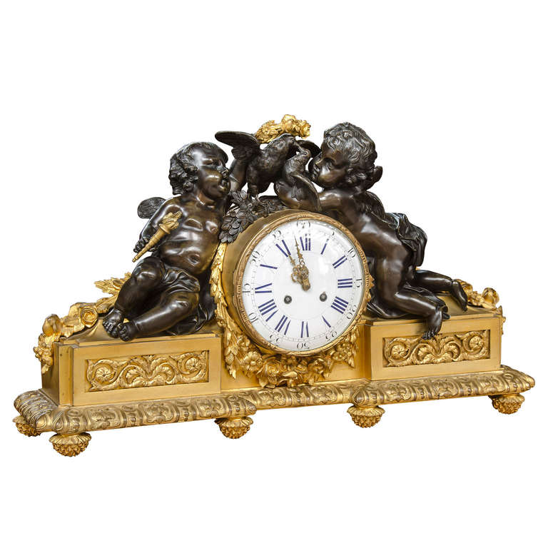 19th Century Pendule with Angels