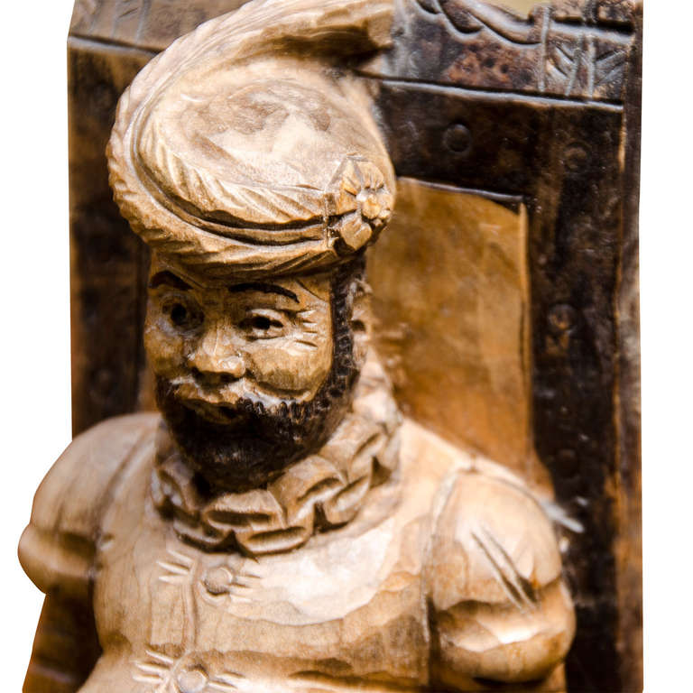 Spanish Wooden Bookends at 1stDibs