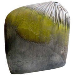 Marcello Fantoni Asymmetrical Ceramic Vase for Raymor c.1950s