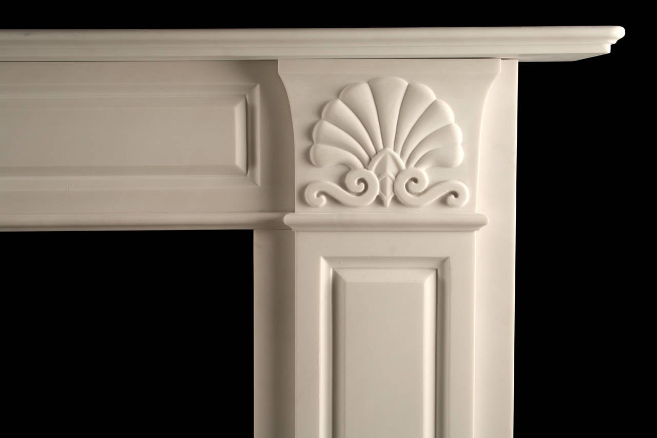 grand marble fireplace