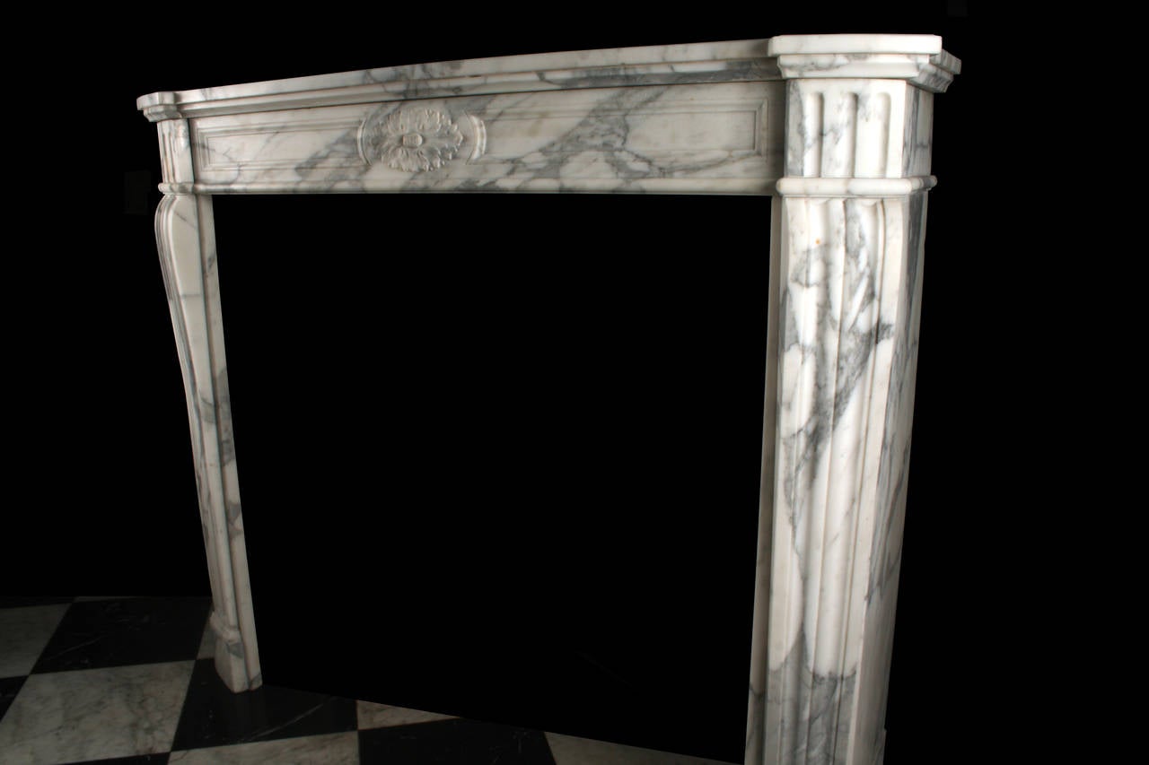 travertina marble regency fireplace surround