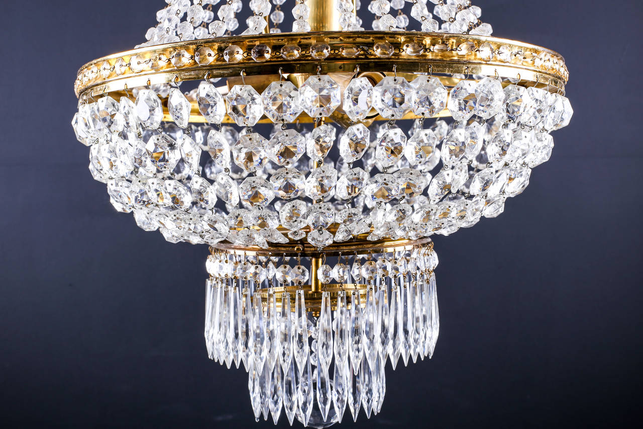 British Chandelier in the Regency Style, English circa 1920s