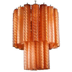 Glamorous Murano Glass, Italian Chandelier by Venini 6